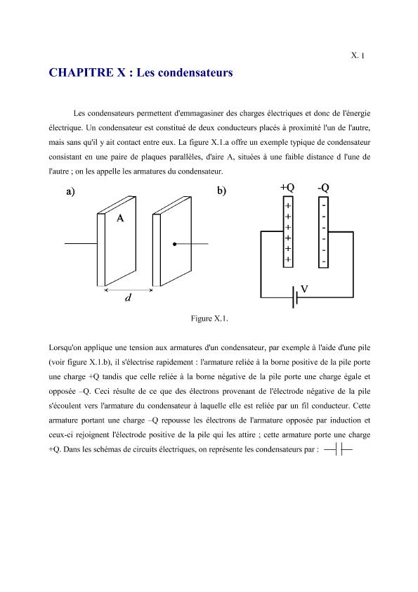 Cours pdf sur les Condensateurs